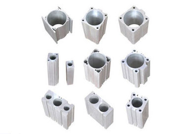 Silvery Anodized Aluminium Industrial Profile Cylinder Shell DIN Standard
