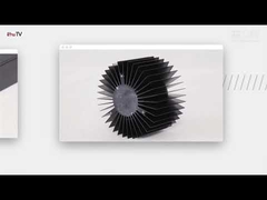 Schwarze anodisierte extrudierte Wärmeabwasserspenderprofile 6005 T66 für Industriecomputer