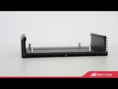Schwarzes anodiertes Aluminium-Extrusionsprofil für Aufzug / Fenster / Tür