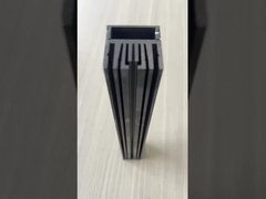 Silberpulver lackierte industrielle Lüfterblätter / Aluminium-Extrusionsprofil für Kühlblätter