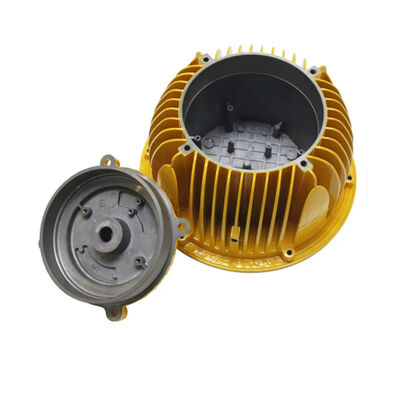 Customized Dimensions Round LED Lighting Housing Aluminum Casting Shell with CNC Machining and Polished Surface
