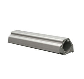 6082, 2A12 , 2024 , 7075 , 7055 , 7150 Silvery Anodized Aluminium Extruded Profiles / Cutting / Drilling / CNC Machining