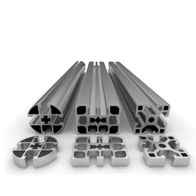 Fluorocarbon Coating 6063 Alloy V Slots Series Aluminum Profile System with Customized Color and 20*20 to 100*100mm Sizes