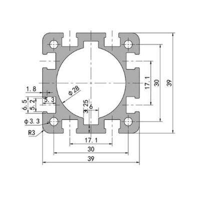 Custom Aluminum Electrical Cylinder Servo Cylinder Extrusion House