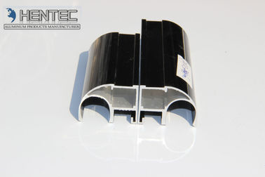 6063 6060 Aluminium- Tür-Verdrängungs-Profil-Schwarz-Farbe-Customerized-Formen