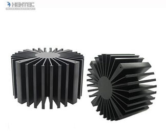 Temperament-Kühlkörper-Aluminiumverdrängungs-Profile T4 T5 T6 mit dem Schwarzen anodisiert