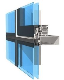 Pulverisieren Sie die gemalte Aluminiumzwischenwand-Profil-Mühle, die 6063-T5 beendet wird