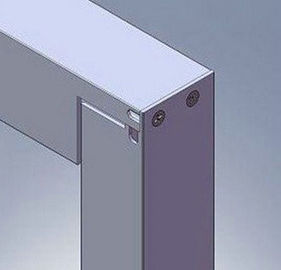 Aluminium-Sonnenkollektor-Rahmen der Bolzenverbindungs-Legierungs-6063, Stahlverdrängtes Aluminiumpolierprofil