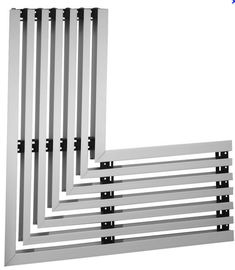 Kundenspezifischer Pulver-Beschichtungs-Bau-Aluminiumprofil-Aluminiumfenster-Rahmen