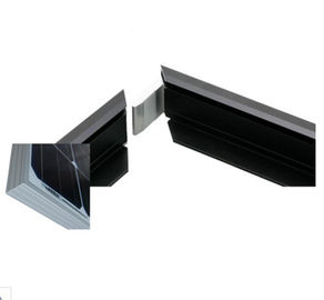 Schwärzen Sie anodisierten Aluminiumsonnenkollektor-Rahmen mit mit Ausschnitt/dem Lochen