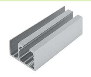 Aluminiumfenster-Verdrängungs-Profile, Glasschiebetür-Kanal-Tür-Unterseiten-Zwillings-Bahn