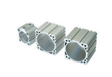 Silbriges anodisiertes industrielles Aluminiumprofil/Zylinder Shell mit ISO9001: 2008 bestätigt