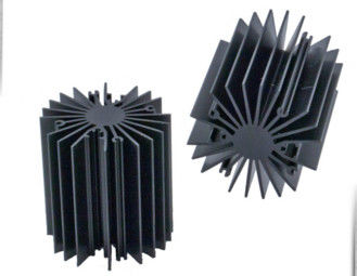 Sonnenblumen-Kühlkörper/Aluminiumkühlkörper-Verdrängungs-Profile für geführtes Licht, schwärzen anodisiert