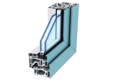 Anodisierte Aluminiumtür-Verdrängungen/Doppelschicht-ausgeglichenes Glas-strukturelle Aluminiumgestaltung