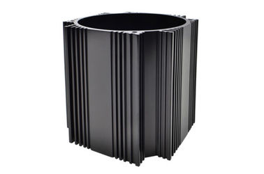 kundenspezifisches Schwarzes anodisierter Aluminiumzylinder-Shell-Aluminiumzylinder ISO9000