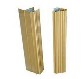 10 um anodisierten 6063 t5 verdrängten Aluminiumprofile für Schiebetür-Licht/dunkles Titan