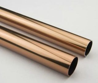 Goldene Runde anodisiertes Aluminiumrohr, dunkle Bronze anodisierter fertiger Aluminiumschläuche
