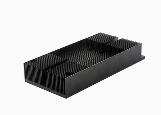 Schwarz anodiert 6060 Großformat Aluminium Heatsink Extrusionsprofile T66