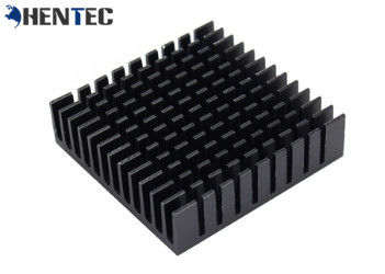 6063 schwarze anodisierte Aluminiumkühlkörper-Verdrängungs-Profile mit CNC maschineller Bearbeitung