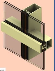 Aluminium-Zwischenwand-Profil der Legierungs-6061 anodisiert für Bau
