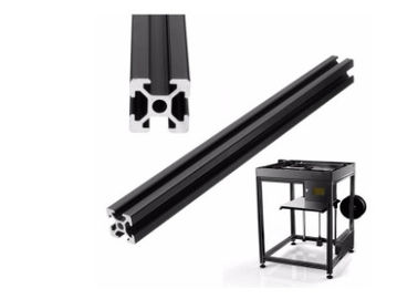Silbrig/Schwarzes anodisierte das T geformte beschichtete Aluminiumverdrängungs-Profil-Pulver