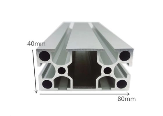 Silbrige anodisierte T kerbte die Aluminiumverdrängung 6061, die für Werktisch/Funktions-Tabelle gestaltet