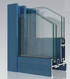 Pulverisieren Sie gemalte Verdrängungs-Profile des Aluminiumfenster-6063-T5 mit dem Klopfen