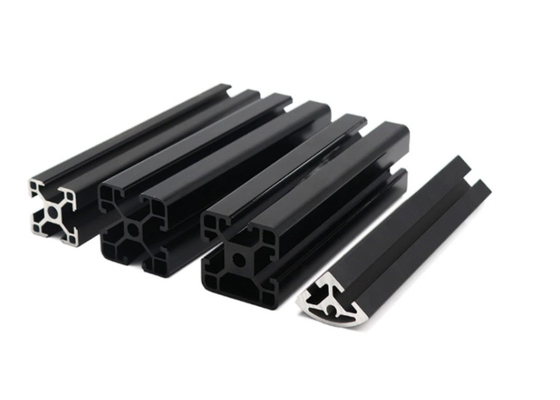 T6 mildern Aluminiumschlitz des profil-System-40X40 anodisierten verbiegenden Prägeausschnitt