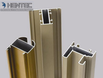 Gold anodisierte Aluminiumfenster-Verdrängungs-Profile, verdrängter Aluminiumfenster-Rahmen