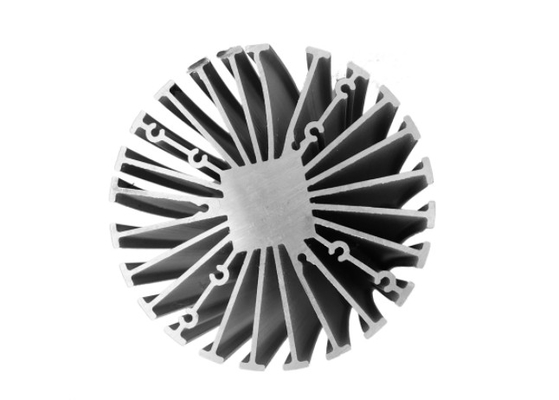 LED-profiliert die Aluminiumkühlkörper-Verdrängung silbriges T66 anodisiert